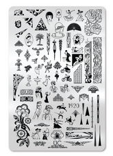 Art Deco Meets Art Nouveau Elements - Uber Chic Stamping Plate
