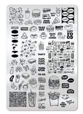 Fast Food - Tasty Series - Uber Chic Stamping Plate