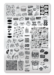Fast Food - Tasty Series - Uber Chic Stamping Plate