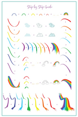 Chasing Rainbows (CjS-296) - Clear Jelly Stamping Plate