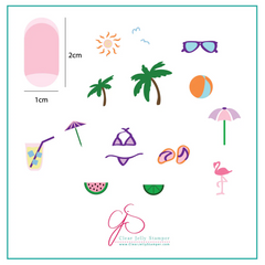 Summer Fun (CjS-16) - CJS Small Stamping Plate