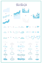 Head in the Clouds (CjS-306) - Clear Jelly Stamping Plate