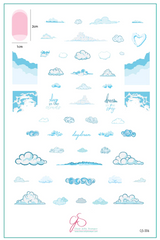 Head in the Clouds (CjS-306) - Clear Jelly Stamping Plate