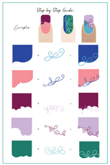 French Tilt-A-Swirl (CjS-308) - Clear Jelly Stamping Plate