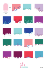 French Tilt-A-Swirl (CjS-308) - Clear Jelly Stamping Plate