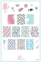 Abstract One (CjS-309) - Clear Jelly Stamping Plate