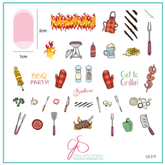 Get to Grillin' (CjS-319) - CJS Medium Stamping Plate