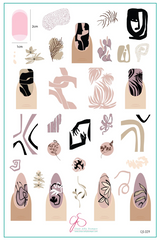 Modern Muse (CJS-329) - Clear Jelly Stamping Plate