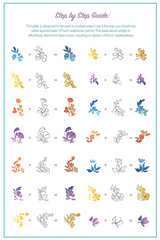 Coloring Book - Floral (CJS-332) - Clear Jelly Stamping Plate