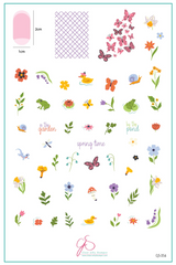 In the Garden (CjS-356) - Clear Jelly Stamping Plate