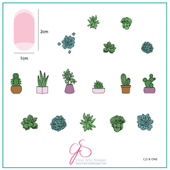 Plants "Beginner Edition" (CjS-B-ONE) - CJS Medium Stamping Plate