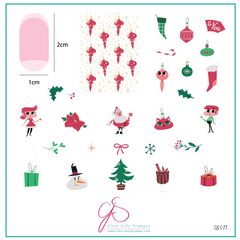 Christmas "Future" (CjSC-77) - Medium Clear Jelly Stamping Plate