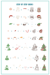 Groovy Christmas (CjSC-81)  - Clear Jelly Stamping Plate