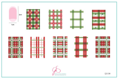 Festive Plaid - Two (CjSC-84) - Clear Jelly Stamping Plate