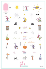 Sweet Little Witch (CjSH-90) -  CJS Medium Stamping Plate
