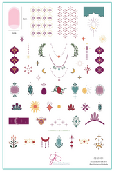 Enchanted Gems (CJSLC-101) - Clear Jelly Stamping Plate