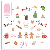 Baking Spirits Bright (CjSLC-99) - Clear Jelly Stamping Plate