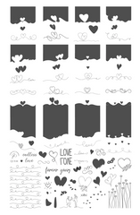 Forever Yours (CjSV-44) - Clear Jelly Stamping Plate