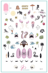 Creepy Beach (CjSH-127) - Clear Jelly Stamping Plate