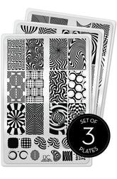 Trippy Vibes - Uber Chic Stamping Plate Collection of 3