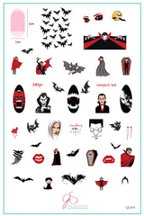 Creatures of the Night (CjSH-97) - Clear Jelly Stamping Plate