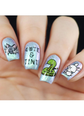 Cute & Tiny Baby Animals - Uber Chic Mini Stamping Plate