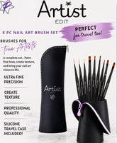 Artist Edit Brush Collection - 8 Piece with Case