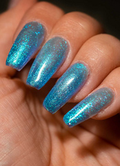 Blue Raspberry - Glitter Gel Polish - Uber Chic 12ml