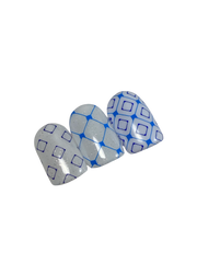Petals in Pattern (CjS-409) - Etched Nail Art Stamping Plate - Clear Jelly Stamping Plate