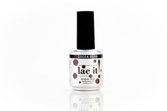 en Vogue Lac It! Cocoa Bean warm medium brown crème with subtle mauve undertones UV/LED gel nail polish for professional nails and extensions bottle