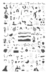 Sand in My Hair (CjS-302) - Clear Jelly Stamping Plate