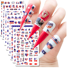 Patriotic - 8 Sheets for the Price of 4!! Thin Decals