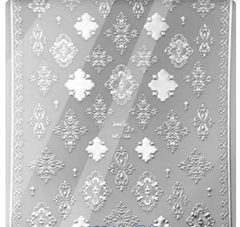 Embossed Patterns SILVER 344- Thin Decals