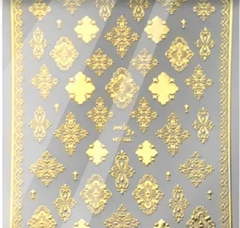 Embossed Patterns GOLD 344- Thin Decals