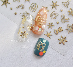 Winter Holidays and Snowflakes HOLO Silver 460 - Thin Decals