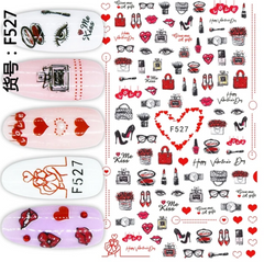 Fashionista's LOVE of Makeup F527 - Thin Decals