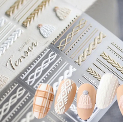 Sweater Designs you can FEEL! #107 Thin Decals