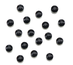Genuine Crystal Rhinestones - Jet Flat Back 144ct