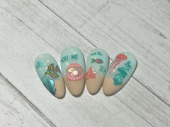 You, Me, and the Sea (CjS-277) - Clear Jelly Stamping Plate