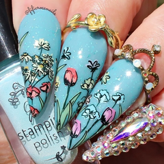 Simple & Pure Flowers (CjS-344) - Clear Jelly Stamping Plate
