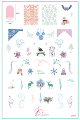Hello Winter (CjS-374) - Clear Jelly Stamping Plate