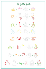 Neon Christmas (CjSC-92) - Clear Jelly Stamping Plate