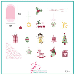 Tis the Season (CjSC-94) - Medium Clear Jelly Stamping Plate