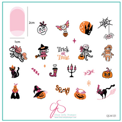 Ghoulish Giggles (CjSH-121)  -  CJS Medium Stamping Plate