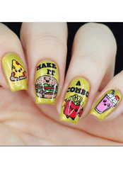 Fast Food - Tasty Series - Uber Chic Stamping Plate