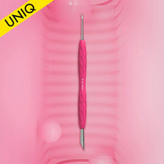 Staleks Pro UNIQ 11 TYPE 2 Gummy Manicure Slanted Pusher with Silicone Handle Slanted Pusher + Ring Curette PQ-11/2