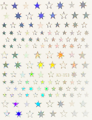 Pasties - Holo Silver Stars 353