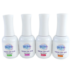 Neon Cats Eye Bundle - Blue Amber Gel Polish 15ml Each