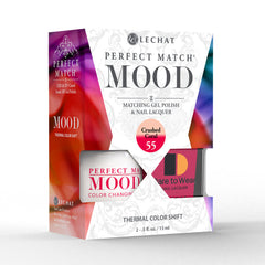 Crushed Coral Mood Polish DUO - Gel Polish & Lacquer  PMMDS55