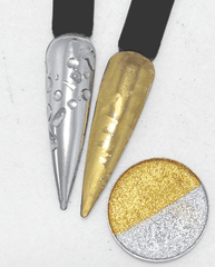 Pressed Silver & Gold Metallic Chrome